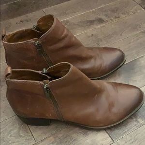Lucky Brand leather ankle booties